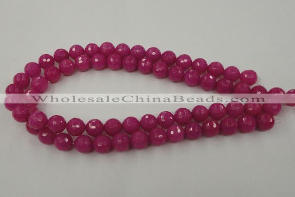 CCN788 15.5 inches 8mm faceted round candy jade beads wholesale