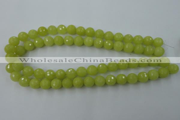 CCN811 15.5 inches 10mm faceted round candy jade beads wholesale