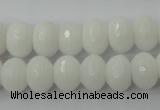 CCN904 15.5 inches 9*12mm faceted rondelle candy jade beads