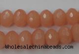 CCN905 15.5 inches 9*12mm faceted rondelle candy jade beads