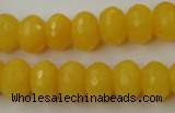 CCN908 15.5 inches 9*12mm faceted rondelle candy jade beads