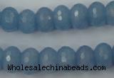 CCN909 15.5 inches 9*12mm faceted rondelle candy jade beads