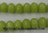 CCN912 15.5 inches 9*12mm faceted rondelle candy jade beads