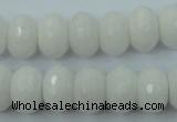 CCN915 15.5 inches 10*14mm faceted rondelle candy jade beads