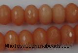 CCN917 15.5 inches 10*14mm faceted rondelle candy jade beads