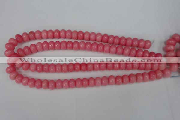 CCN92 15.5 inches 8*12mm rondelle candy jade beads wholesale