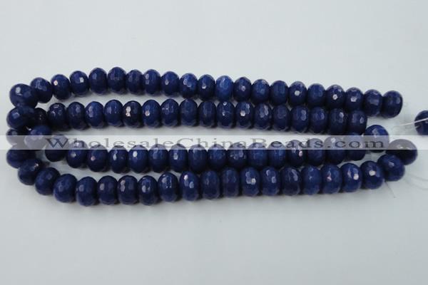 CCN926 15.5 inches 10*14mm faceted rondelle candy jade beads