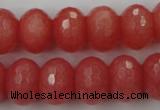 CCN931 15.5 inches 12*16mm faceted rondelle candy jade beads