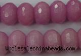 CCN939 15.5 inches 12*16mm faceted rondelle candy jade beads