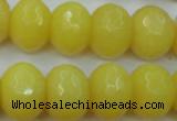 CCN948 15.5 inches 14*18mm faceted rondelle candy jade beads