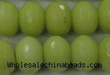 CCN949 15.5 inches 14*18mm faceted rondelle candy jade beads