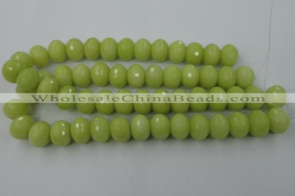 CCN949 15.5 inches 14*18mm faceted rondelle candy jade beads