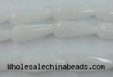 CCN973 15.5 inches 9*22mm faceted teardrop candy jade beads