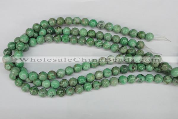 CCO103 15.5 inches 10mm round dyed natural chrysotine beads