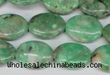 CCO118 15.5 inches 13*18mm oval dyed natural chrysotine beads