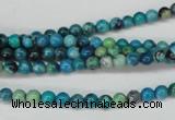 CCO160 15.5 inches 4mm round dyed natural chrysotine beads