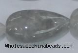 CCQ224 15.5 inches 25*45mm teardrop cloudy quartz beads wholesale