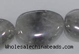 CCQ234 15.5 inches 22*30mm freeform cloudy quartz beads wholesale