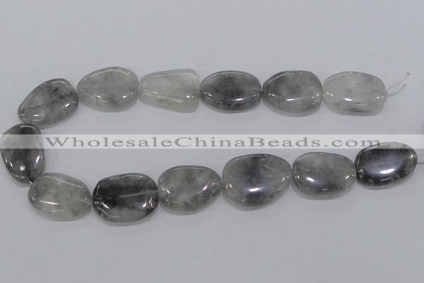 CCQ234 15.5 inches 22*30mm freeform cloudy quartz beads wholesale