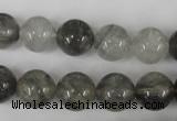 CCQ304 15.5 inches 12mm round cloudy quartz beads wholesale