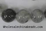 CCQ306 15.5 inches 16mm round cloudy quartz beads wholesale