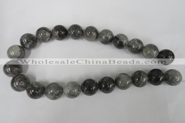 CCQ307 15.5 inches 18mm round cloudy quartz beads wholesale