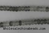 CCQ325 15.5 inches 4*6mm rondelle cloudy quartz beads wholesale