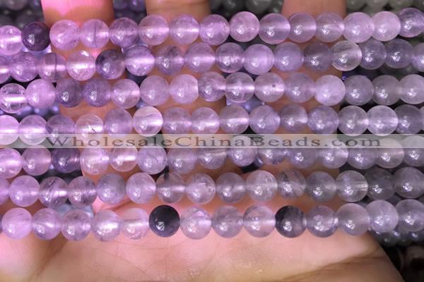 CCQ588 15.5 inches 4mm round cloudy quartz beads wholesale