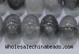 CCQ72 15.5 inches 13*18mm rondelle cloudy quartz beads wholesale