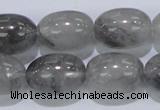 CCQ83 15.5 inches 15*20mm rice cloudy quartz beads wholesale