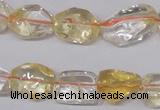 CCR100 15.5 inches 8-15mm natural citrine gemstone nugget beads