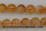 CCR166 15.5 inches 8mm round natural citrine beads wholesale