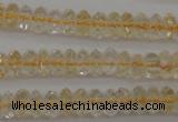 CCR171 15.5 inches 3*5mm faceted rondelle natural citrine beads