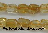 CCR235 15.5 inches 7*9mm nuggets natural citrine gemstone beads