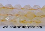 CCR311 15.5 inches 6mm faceted nuggets citrine gemstone beads