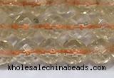 CCR325 15.5 inches 6mm faceted round citrine gemstone beads