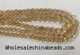 CCR328 15.5 inches 6mm - 10mm faceted round citrine graduated beads