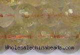 CCR342 15.5 inches 10mmm faceted round citrine beads wholesale