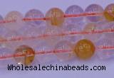 CCR361 15.5 inches 6mm round citrine beads wholesale