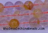 CCR362 15.5 inches 8mm round citrine beads wholesale