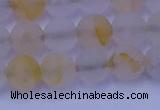 CCR372 15.5 inches 8mm round matte citrine beads wholesale