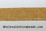 CCR377 15.5 inches 4.5-5mm round citrine gemstone beads wholesale