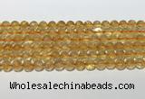 CCR379 15.5 inches 8mm round citrine gemstone beads wholesale