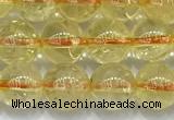 CCR381 15 inches 6mm round citrine beads wholesale