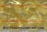 CCR383 15 inches 10mm round citrine beads wholesale