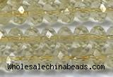 CCR395 15 inches 3*4mm faceted rondelle citrine beads