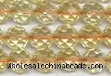 CCR398 15 inches 6mm faceted round citrine beads