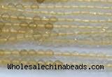 CCR420 15 inches 2mm faceted round citrine beads