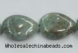 CCS101 15.5 inches 18*25mm flat teardrop African chrysocolla beads