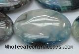 CCS11 15.5 inches 30*40mm oval natural chrysocolla gemstone beads